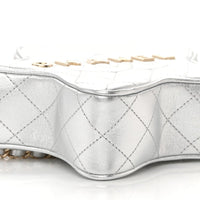 CHANEL Lambskin Quilted Walk of Fame Star Bag "Silver" - Bagistaofficial