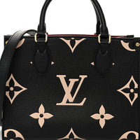 LOUIS VUITTON Empreinte Monogram Giant Onthego PM "Black Beige" - Bagistaofficial