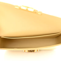 CELINE Shiny Calfskin Triomphe Shoulder Bag "Papyrus" - Bagistaofficial