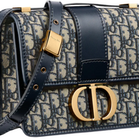 Dior 30 Montaigne bag Oblique Jacquard "Blue" - Bagistaofficial