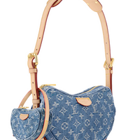 LOUIS VUITTON Monogram Denim Croissant MM "Blue" - Bagistaofficial