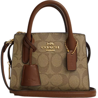 COACH Andrea Mini Carryall In Signature Canvas "Khaki" - Bagistaofficial