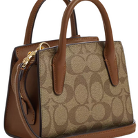 COACH Andrea Mini Carryall In Signature Canvas "Khaki" - Bagistaofficial