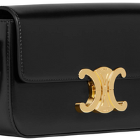 CELINE Shoulder Bag Claude In Natural Calfskin "Black" - Bagistaofficial