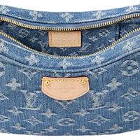 LOUIS VUITTON Monogram Denim Croissant MM "Blue" - Bagistaofficial