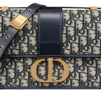 Dior 30 Montaigne bag Oblique Jacquard "Blue" - Bagistaofficial
