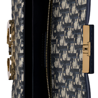 Dior 30 Montaigne bag Oblique Jacquard "Blue" - Bagistaofficial