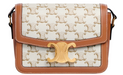 CELINE Shoulder Bag In Triomphe Canvas & Calfskin 