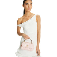Tory Burch Kira diamond quilt-top handle "Rose Salt" - Bagistaofficial