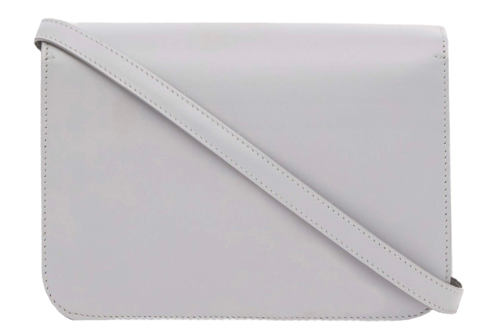 BURBERRY Mini Leather TB Cross-Body Bag "Grey" - Bagistaofficial