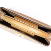 Tory Burch Britten Leather Crossbody Bag "Tiramisu" - Bagistaofficial