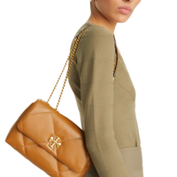 Tory Burch Kira quilted shoulder bag "Tan" - Bagistaofficial